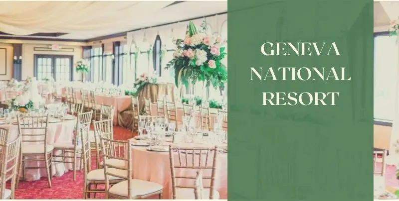 Geneva National Resort & Club wedding reception overlooking Lake Como